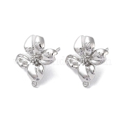 Латунные серьги-гвоздики из циркония KK-E107-19P