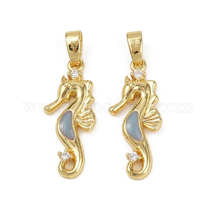 Латунные микро проложить кубического циркония подвески KK-C093-20G-1
