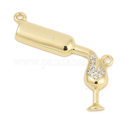 Латунные микро проложить кубического циркония подвески KK-G522-48G-1