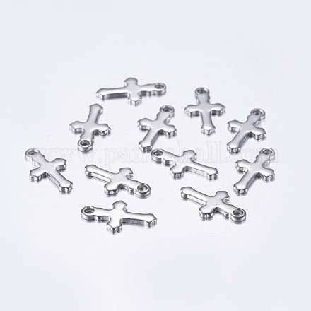 Подвески-крестики из нержавеющей стали марки 304 STAS-L198-27P-1