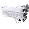 Pre-Waxed Cotton Core Wicks, with Metal Sustainer Tabs, for DIY Candle Making, White, 15cm