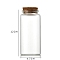 Glass Bottle, with Cork Plug, Wishing Bottle, Column, Clear, 4.7x12cm, Capacity: 150ml(5.07fl. oz)