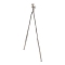 Brass Box Chain Ear Nuts, Cuboid Tassel Charm Ear Nuts, Platinum, 90x4x1.5mm, Hole: 1mm