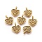 Alloy Pendants, Cadmium Free & Nickel Free & Lead Free, Heart, Antique Golden, 18x15x2mm, Hole: 2x4mm
