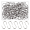 304 Stainless Steel S Hook Findings, Stainless Steel Color, 27x12x2mm, 100pcs/set