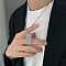 304 Stainless Steel Simple Texture Rectangle Pendant Necklaces for Men, Multi-color Fashionable Daily Wear, Stainless Steel Color, 21.26 inch(54cm)