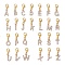 26Pcs 26 Styles Alloy Crystal Rhinestone Pendant Decorations, with Lobster Claw Clasps, Letter A~Z, Golden, 25.5~29mm, 1pc/style