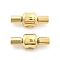 Ion Plating(IP) 304 Stainless Steel European Clasps, Golden, Column, 21.5x8x9mm,