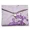 Chinese Style Floral Cloth Jewelry Storage Pouches, with Plastic Button, Rectangle Jewelry Gift Case for Bracelets, Earrings, Rings, Random Pattern, Thistle, 8x10x0.3~0.7cm