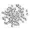 Opaque Acrylic Beads, Enamel Style, Cube with Letter, Letter G, 4.5x4.5x4.5mm, Hole: 2mm, 5500pcs/500g
