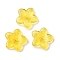 Glass Beads, Star, Yellow, 20.5x21.5x5.5mm, Hole: 1.6mm