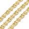 Rack Plating Brass Oval Link Chains, Soldered, with Spool, Cadmium Free & Lead Free, Real 18K Gold Plated, 10x3x2mm, 5.5x8mm