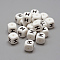 Food Grade Eco-Friendly Silicone Beads, Letter Style, Cube, Letter.H, 12x12x12mm, Hole: 2mm