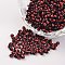 8/0 Opaque Colours Seep Glass Beads, Round Seed Beads, FireBrick, 2.5~3x2~3mm, Hole: 0.8mm, about 15000pcs/450g