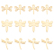 304 Stainless Steel Charms, Laser Cut, Dragonfly, Golden, 18pcs/box