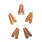 Natural Larderite Shoushan Tianhuang Stone Pendants, for Jewelry Making, Teardrop, 45~45.5x12~12.5x4~4.5mm, Hole: 1mm
