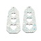 PU Leather Big Pendants, with Iron Ring, Valentine's Day Collection, Heart, 62.5x31x2mm, Hole: 1.6mm