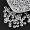 Acrylic Beads, with Horizontal Hole, Letter, Flat Round, Letter.B, 7x4mm, Hole: 1mm, about 3500pcs/500g