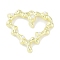 Rack Plating Alloy Pendants, with ABS Imitation Pearls, Cadmium Free & Nickel Free & Lead Free, Heart, Golden, 24x25x4.5mm, Hole: 1.6mm