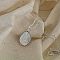 925 Sterling Silver Pendant Necklaces for Women, with Shell, Oval with Virgin Mary, Silver, 15.16~15.75 inch(38.5~40cm)