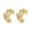 Rack Plating Brass Pave Clear Cubic Zirconia Hollow Croissant Ring Cuff Earrings for Women, Cadmium Free & Lead Free, Long-Lasting Plated, Real 18K Gold Plated, 15x10mm