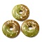 Natural Southern Jade Pendants, Donut/Pi Disc, Donut Width: 15.5~16mm, 39~40x6~7mm, Hole: 8mm
