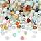3 Strands Natural Flower Amazonite Beads Strands, Round, 4mm, Hole: 1mm, about 85~90pcs/strand, 15 inch