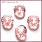 K9 Glass, Imitation Austrian Crystal Beads, Grade AAA, Faceted, Rondelle, Light Salmon, 4x3mm, Hole: 0.7~0.9mm