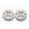 Tarnish Resistant Polishing 201 Stainless Steel Links Connectors, Gemini, Stainless Steel Color, 16x1.2mm, Hole: 1.5mm