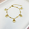 Stainless Steel Ocean Aniamls Charm Anklets, Golden, Shell Shape, 7-7/8 inch(200mm)