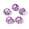 Handmade Porcelain Ceramic Beads, Bright Glazed Porcelain, Pumpkin, Dark Orchid, 11x11x7mm, Hole: 2mm