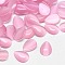 Cat Eye Cabochons, teardrop, Pearl Pink, 25x18x4mm