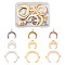 Stainless Steel Links Connectors & Pendants, Moon, Mixed Color, 18pcs/box