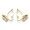Ion Plating(IP) 304 Stainless Steel Pendants, Laser Cut, Butterfly Charm, Real 18K Gold Plated, 20x18.5x1.5mm, Hole: 1.5mm