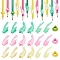 60Pcs 12 Style Polyethylene/Silicone Pencil Grips for Kids, Grip Posture Correction Tool, Mixed Shape, Mixed Color, 16x8mm, 5pcs/color