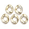 CCB Plastic Linking Rings, Quick Link Connectors, For Jewelry Curb Chains Making, Twist, Golden, 48x40.5x10mm, Inner Diameter: 22x25mm