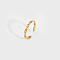 Minimalist adjustable 304 Stainless Steel ring with woven lines, stylish jewelry.