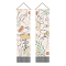 Polyester Wall Hanging Tapestry, for Bedroom Living Room Decoration, Rectangle, Human, 1160x330mm, 2pcs/set