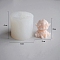 3D Lovely Cartoon Sheep Scented Candle Food Grade Silicone Molds, Aromatherapy Candle Moulds, White, 4.2x4.1cm