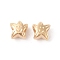 CCB Plastic Beads, Star with Smile, Golden, 10x11x7mm, Hole: 4.5mm