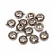 Tibetan Style Alloy Pendants, Flat Round with Anchor, Cadmium Free & Nickel Free & Lead Free, Antique Bronze, 17x14.5x2.5mm, Hole: 1mm, about 810pcs/1000g