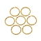 Beebeecraft 50Pcs/Box Twisted Open Jump Rings 18K Gold Plated Jump Rings Connectors 12mm O Rings for DIY Earring Bracelet Necklace