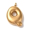 Ion Plating(IP) 304 Stainless Steel Pendants, Balloon Letter Charm, Golden, Letter Q, 24.5x17.5x6mm, Hole: 2mm