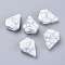 Synthetic Howlite Pendants, Faceted, Diamond, 21x17x8.5mm, Hole: 1.2mm