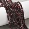 Natural Garnet Beads Strands, Faceted, Rondelle, 4x3mm, Hole: 0.5mm, about 126pcs/strand, 14.96''(38cm)