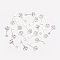 Vintage Alloy Pendants, Key, for DIY Handmade Accessories, Antique Silver, 21.5x10x1mm, Hole: 1mm