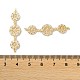 Латунные подвески из прозрачного кубического циркония KK-F867-42G-3