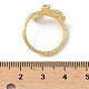 Латунь манжеты кольца RJEW-Z101-03G-5