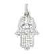 Латунные микро проложить кубического циркония подвески KK-R224-09P-1