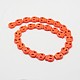 Нити синтетических бирюзовых бус черепа TURQ-I023-28x25mm-06-2